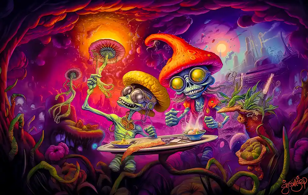 Shroomstep Art - A Breakfast For Kings