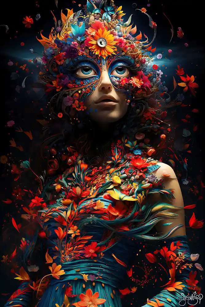 Shroomstep Art - Psychedelic Flower Faerie