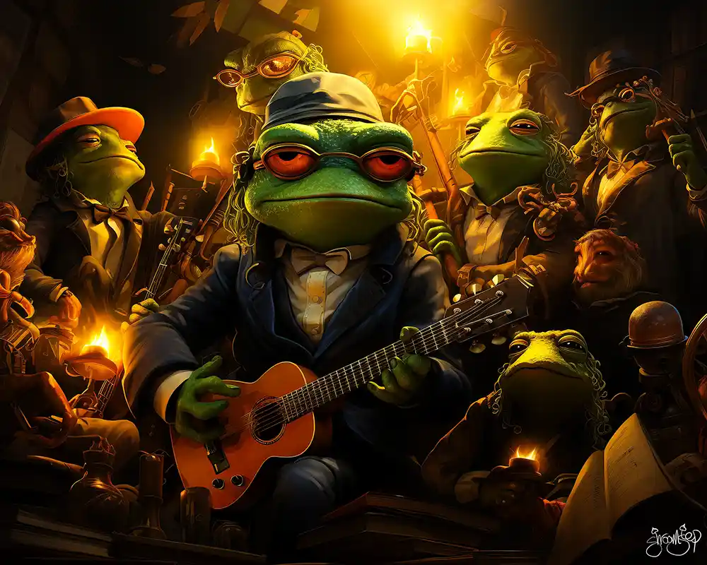 Shroomstep Art - The Frog Bottom Blues Band