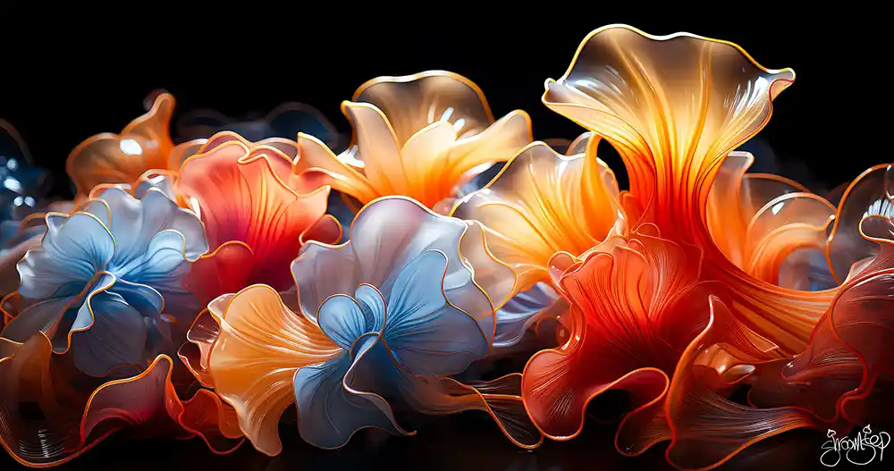 Shroomstep Art - Ribbon Shrooms