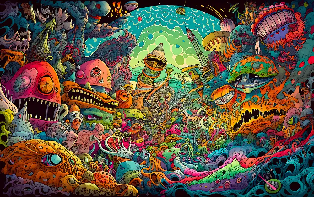 Shroomstep Art - LSD, Mushrooms, DMT, Ecstasy