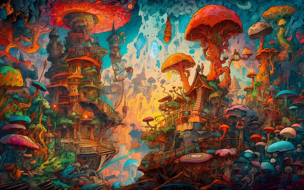 Shroomstep Art - Shroomtopia Dreamscape