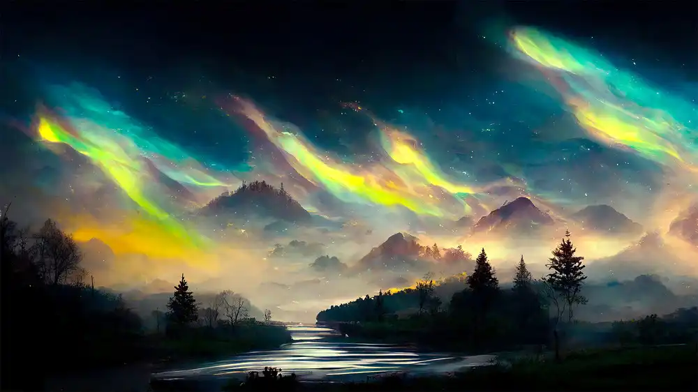 Shroomstep Art - Starry Night